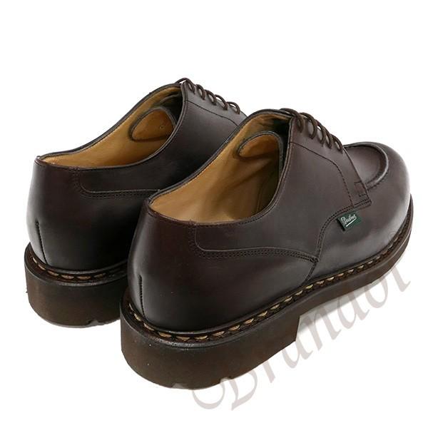 《クーポン配布》パラブーツ ビジネスシューズ Paraboot メンズ 本革 Uチップ ブラウン 710707 CHAMBORD CAFEの画像