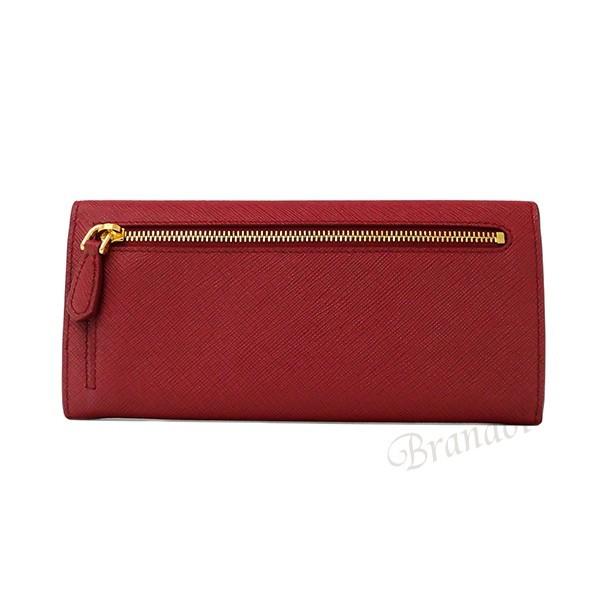 PRADA プラダ 長財布 レディース レザー パスケース付 レッド PRADA プラダ 長財布 レディース レザー パスケース付 レッド