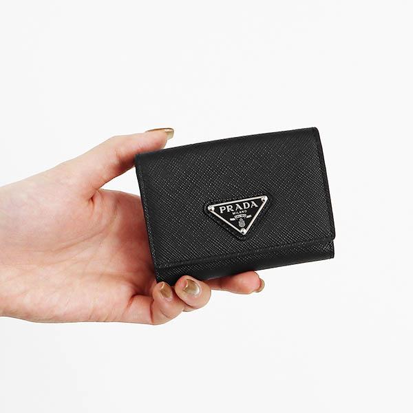 PRADA 《P6倍_29日23:59迄》プラダ 三つ折り財布 三角ロゴ PRADA 《P6倍_29日23:59迄》プラダ 三つ折り財布 三角ロゴ