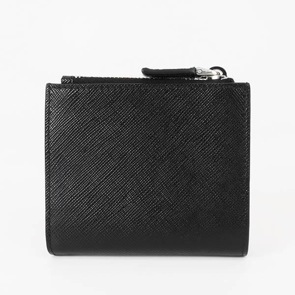 PRADA プラダ 二つ折り財布 三角ロゴ ブラック メンズ PRADA プラダ 二つ折り財布 三角ロゴ ブラック メンズ