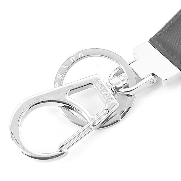 PRADA プラダ キーリング メンズ レザー 三角ロゴ キーホルダー PRADA プラダ キーリング メンズ レザー 三角ロゴ キーホルダー