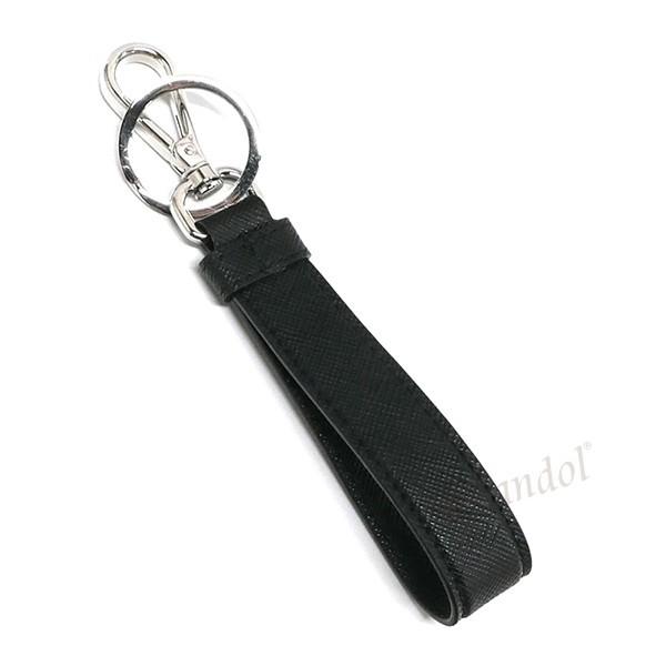 PRADA プラダ キーリング メンズ レザー スクエアロゴ PRADA プラダ キーリング メンズ レザー スクエアロゴ