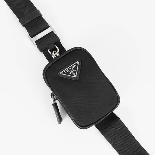 PRADA プラダ ショルダーバッグ 縦型 ミニポーチ付 クロスボディ