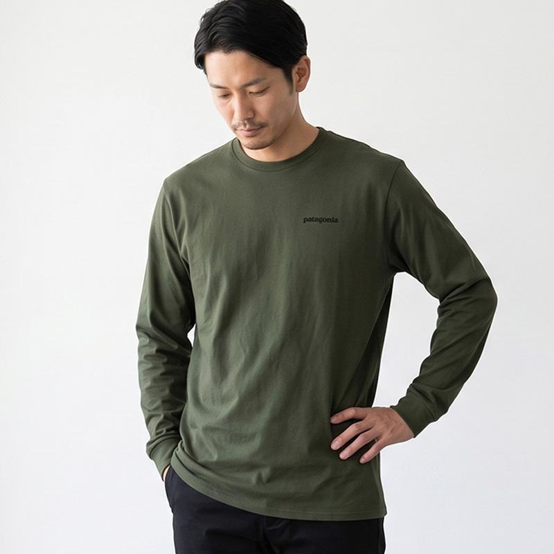 patagonia（パタゴニア） 長袖 Tシャツ メンズ ロングスリーブ P-6ロゴ
