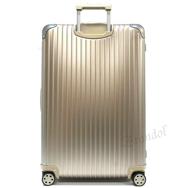 リモワ スーツケース RIMOWA TOPAS TITANIUM トパーズ チタニウム TSAロック E-Tag 縦型 98L シャンパンゴールド  924.77.03.5