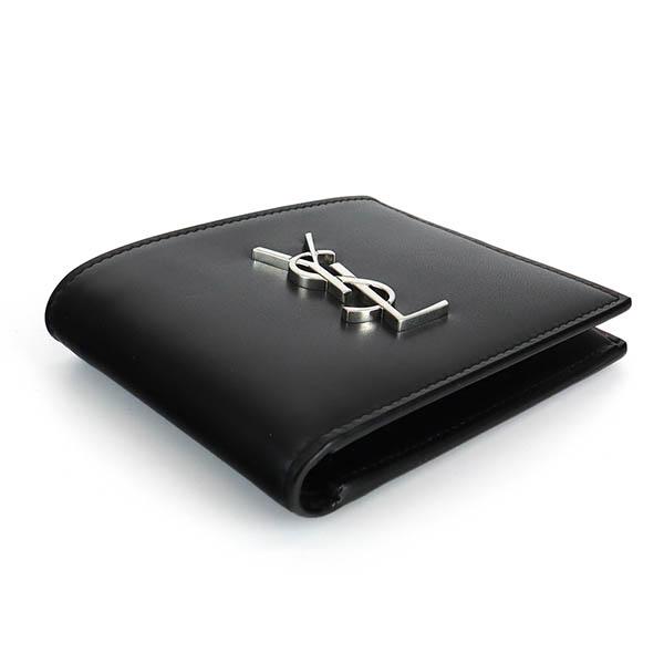 SAINT LAURENT サンローラン 二つ折り財布 財布 パリ YSL レザー SAINT LAURENT サンローラン 二つ折り財布 財布 パリ YSL レザー