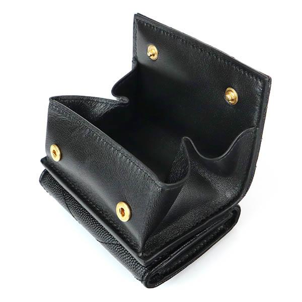 SAINT LAURENT サンローラン 三つ折り財布 財布 YSL レザー