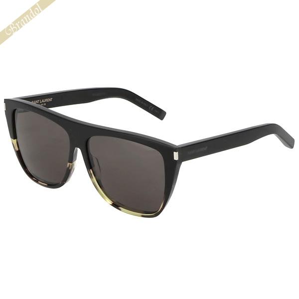 サンローラン サングラス SAINT LAURENT メンズ レディース ウェリントン ハバナ柄 セルフレーム ブラック系 SL1 027◇ | SAINT LAURENT