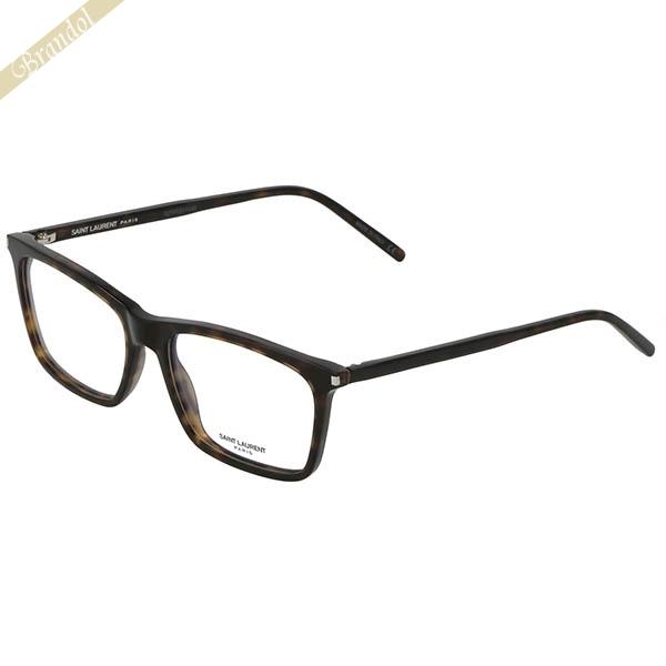 《クーポン配布》サンローラン メガネフレーム SAINT LAURENT メンズ レディース スクエア セルフレーム ブラウン系 SL296 002 | SAINT LAURENT
