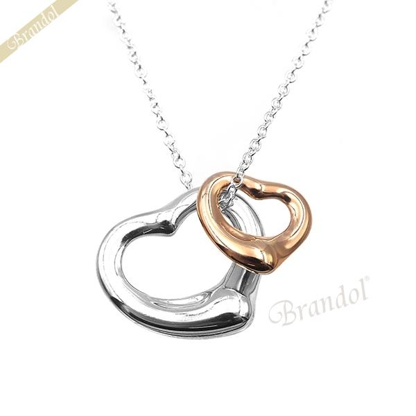 保障できる ティファニー Tiffany レディース ネックレス オープンハート K18 ローズゴールド シルバー アウトレット送料無料 App Hds Dep Com