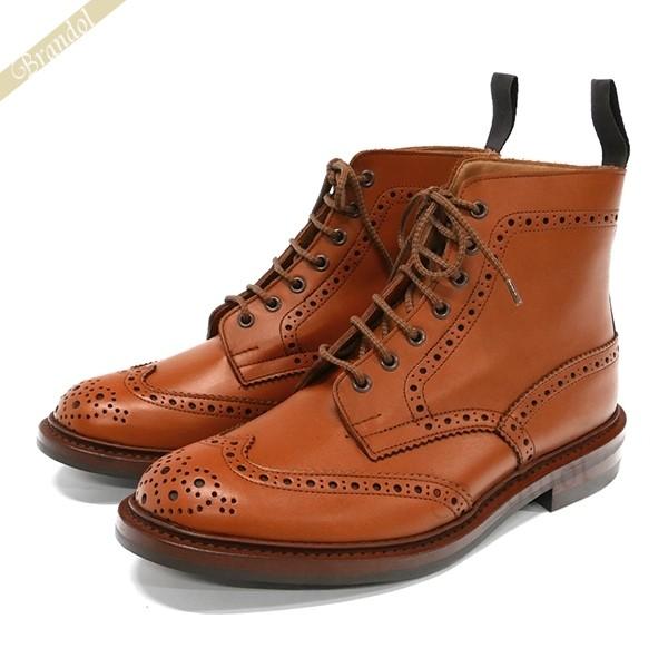 信頼 最大500円クーポン トリッカーズ Tricker S メンズ カントリーブーツ ストウ Stow 本革 ビジネスシューズ シェードゴース ライトブラウン 5634 57 現金特価 Homeofmalones Com