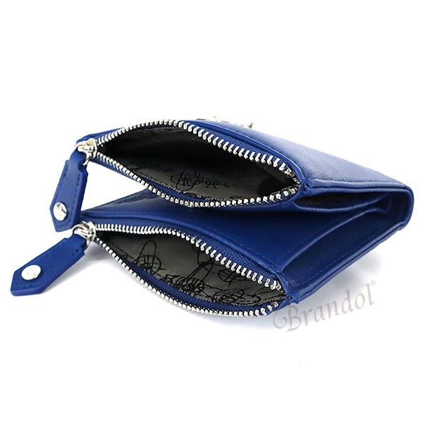 絶対一番安い 最大1000円クーポン ヴィヴィアンウエストウッド Vivienne Westwood レディース 二つ折り財布 レザー ブルー Emma K401 柔らかい Etechnologies Shop