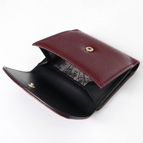 未使用品 Vivienne Westwood 折り財布 レザー ボルドー オーブ Vivienne Westwood ヴィヴィアンウエストウッド 二つ折り財布