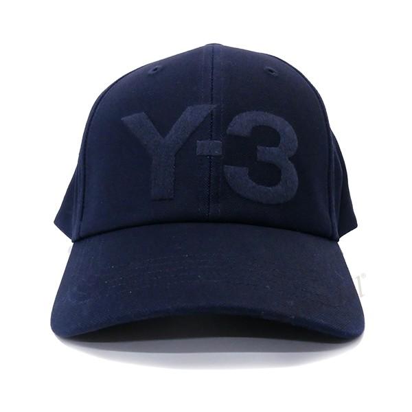 ワイスリー 帽子 Y-3 メンズ LOGO CAP エンボスロゴ キャップ ネイビー FS3318◇｜brandol｜02