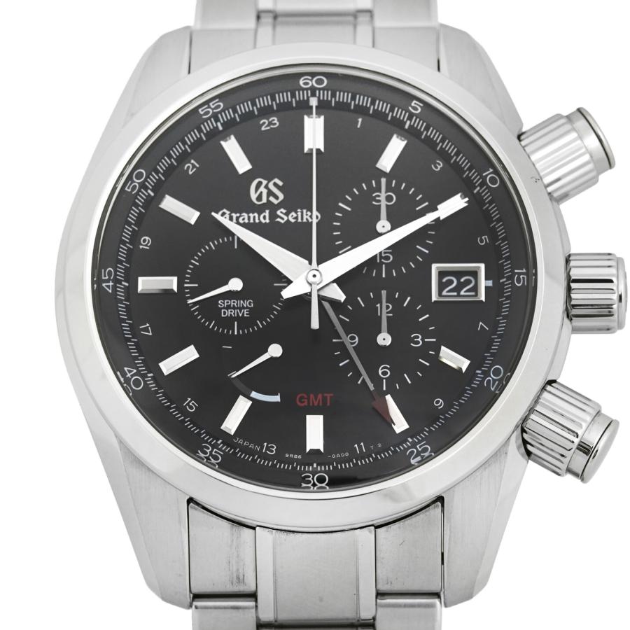 Grand Seiko グランドセイコー スプリングドライブ クロノグラフ GMT SBGC003 9R86-0AA0 ブラック文字盤 メンズ