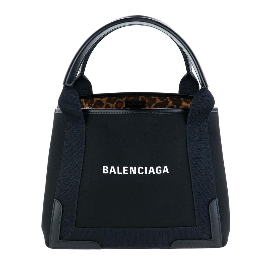 バレンシアガ バッグ BALENCIAGA トートバッグ 339933 2AAME 1092 BLACK / LEOPARD ブラック レオパード NAVY CABAS S ポーチ ネイビーカバス｜brandparks｜06