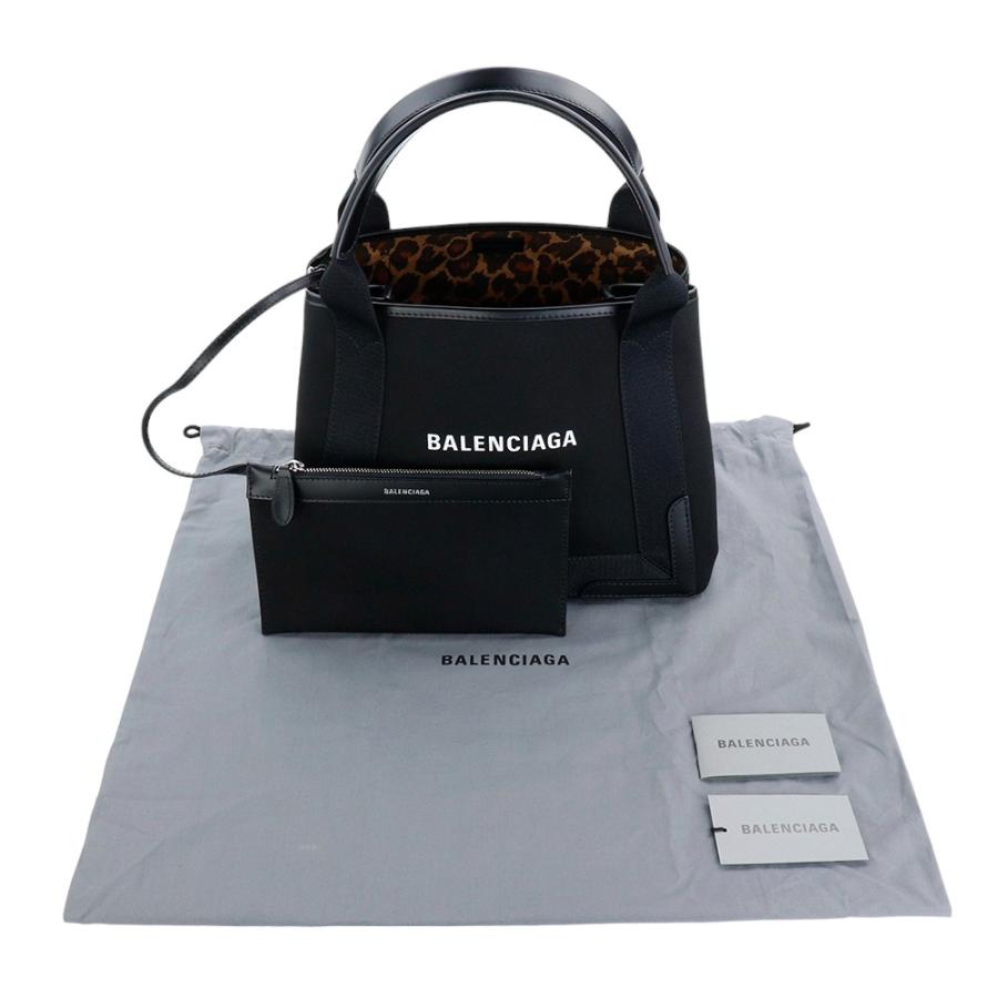 バレンシアガ バッグ BALENCIAGA トートバッグ 339933 2AAME 1092 BLACK / LEOPARD ブラック レオパード NAVY CABAS S ポーチ ネイビーカバス｜brandparks｜08