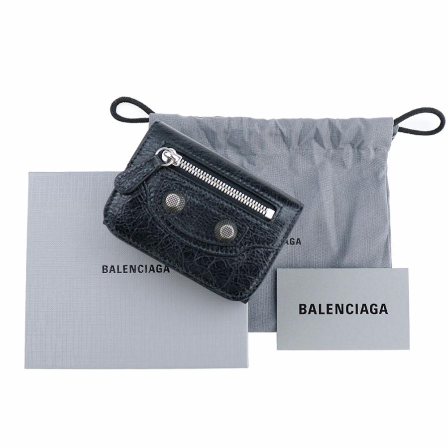 爆売り！ バレンシアガ 財布 三つ折り BALENCIAGA ミニ財布 715234 1VG9Y 1000 コンパクトウォレット レザー 本革 LE CAGOLE ル カゴール