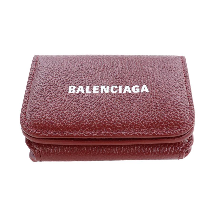 BALENCIAGA バレンシアガ 財布 三つ折り ブリックレッド 593813 BALENCIAGA バレンシアガ 財布 三つ折り ブリックレッド 593813