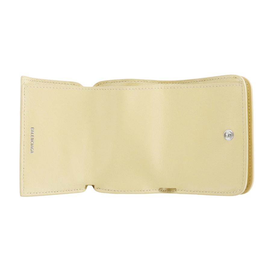 BALENCIAGA バレンシアガ 財布 三つ折り バターイエロー 593813 BALENCIAGA バレンシアガ 財布 三つ折り バターイエロー 593813