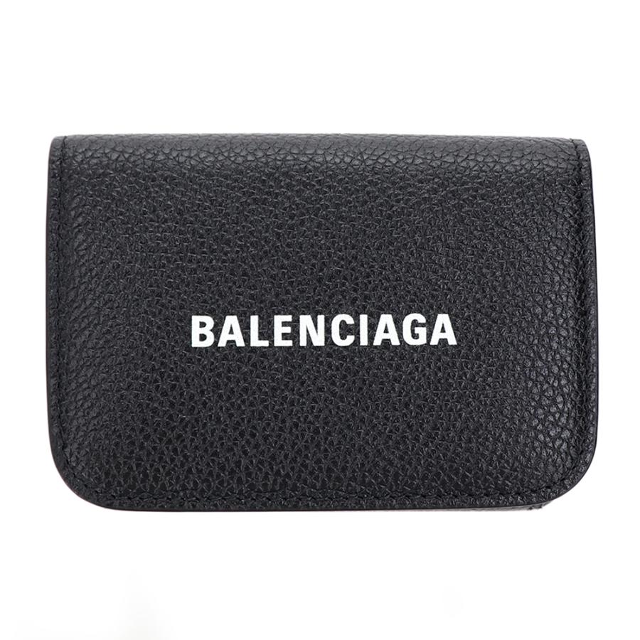 バレンシアガ 財布 三つ折り BALENCIAGA ブラック 593813 1IZIM