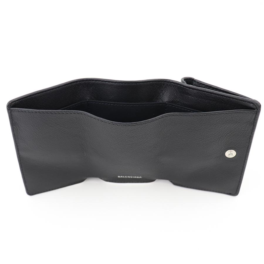 BALENCIAGA バレンシアガ 財布 三つ折り ミニ財布 ブラック BALENCIAGA バレンシアガ 財布 三つ折り ミニ財布 ブラック