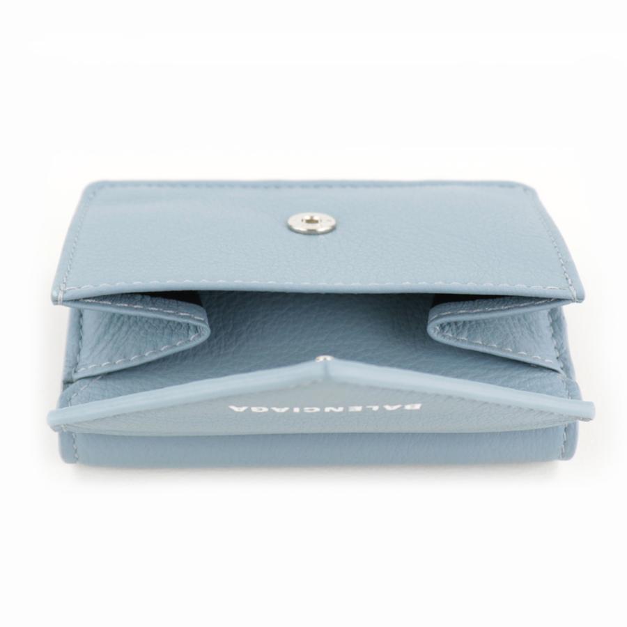 BALENCIAGA バレンシアガ 財布 三つ折り ミニ財布 ブルーグレー BALENCIAGA バレンシアガ 財布 三つ折り ミニ財布 ブルーグレー