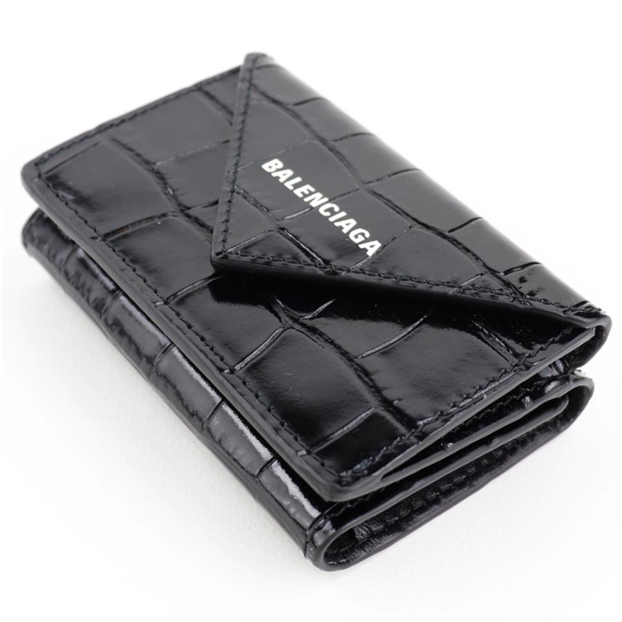 BALENCIAGA バレンシアガ 財布 三つ折り ミニ財布 ブラック BALENCIAGA バレンシアガ 財布 三つ折り ミニ財布 ブラック
