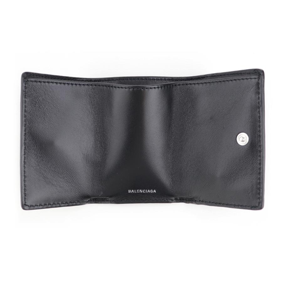BALENCIAGA バレンシアガ 財布 三つ折り ミニ財布 ブラック BALENCIAGA バレンシアガ 財布 三つ折り ミニ財布 ブラック