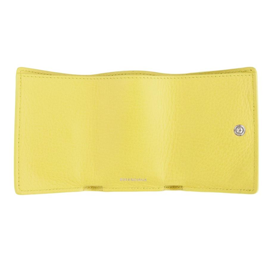 バレンシアガ 財布 三つ折り BALENCIAGA 391446 DLQ0N 7155 JAUNE SOLEIL ジョーヌソレイユ イエロー ミニペーパーウォレット コンパクト｜brandparks｜06