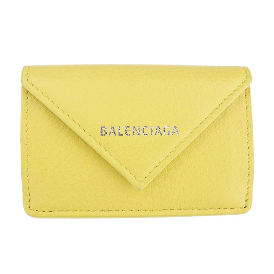 バレンシアガ 財布 三つ折り BALENCIAGA 391446 DLQ0N 7155 JAUNE SOLEIL ジョーヌソレイユ イエロー ミニペーパーウォレット コンパクト｜brandparks｜09