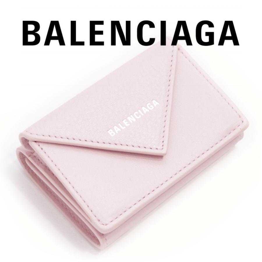 BALENCIAGA バレンシアガ 財布 三つ折り ミニ財布 ライトローズ BALENCIAGA バレンシアガ 財布 三つ折り ミニ財布 ライトローズ
