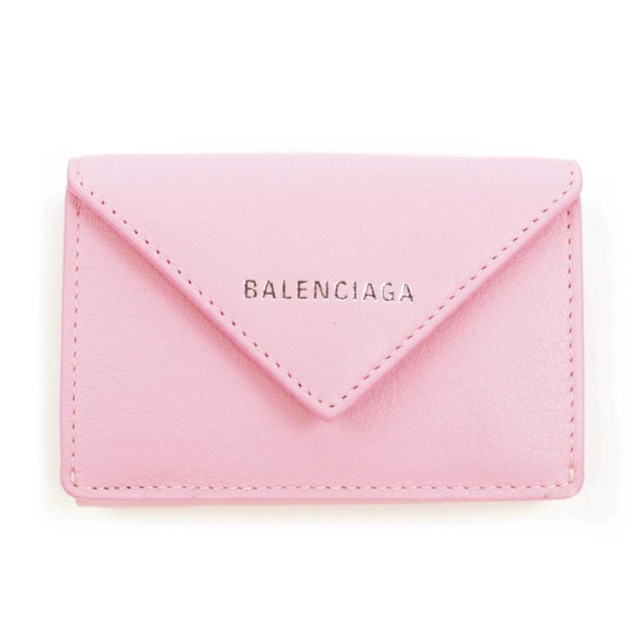 バレンシアガ 財布 三つ折り BALENCIAGA ミニ財布 ピンク ライトピンク