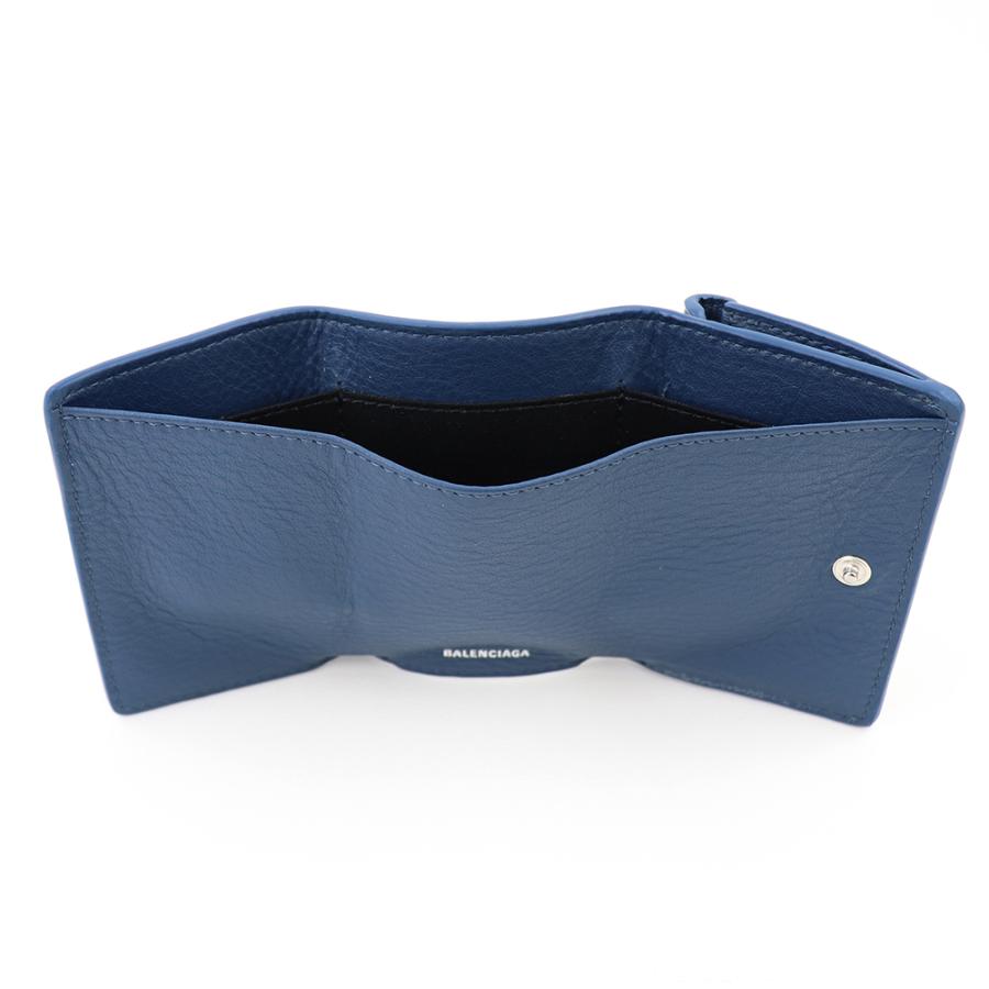 BALENCIAGA バレンシアガ 財布 三つ折り ミニ財布 ペトロブルー BALENCIAGA バレンシアガ 財布 三つ折り ミニ財布 ペトロブルー
