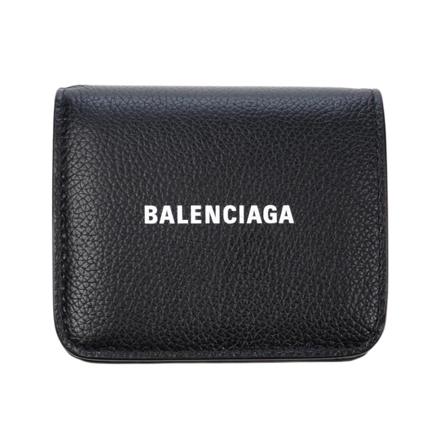 バレンシアガ 財布 二つ折り BALENCIAGA コンパクト ミニ財布 ブラック  小銭入れ付き カードケース パスケース レザー 594216｜brandparks｜09