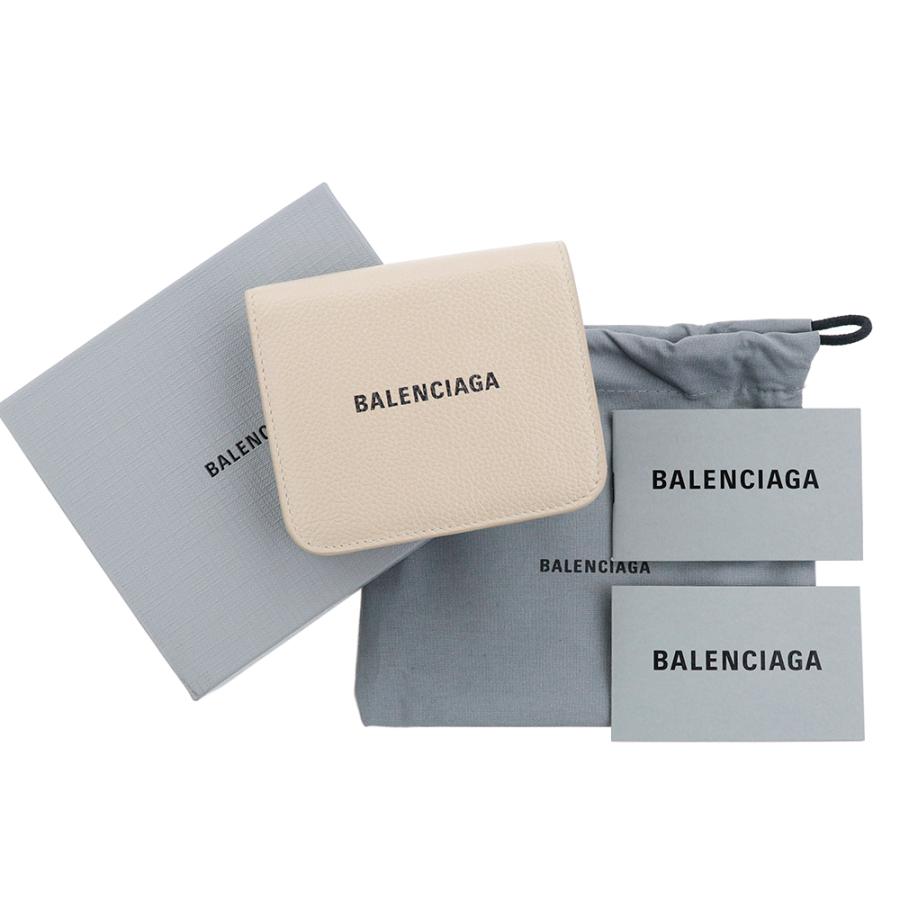 バレンシアガ 財布 二つ折り BALENCIAGA 594216 1IZI3 2761 ウォームベージュ コンパクト ミニ財布 小銭入れ付き カードケース パスケース レザー｜brandparks｜08