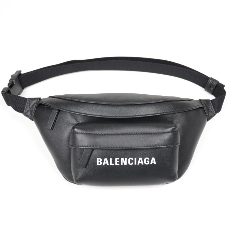 バレンシアガ バッグ ボディバッグ BALENCIAGA ショルダーバッグ レザー エブリデイ ロゴ ベルトバック XS ブラック 579617