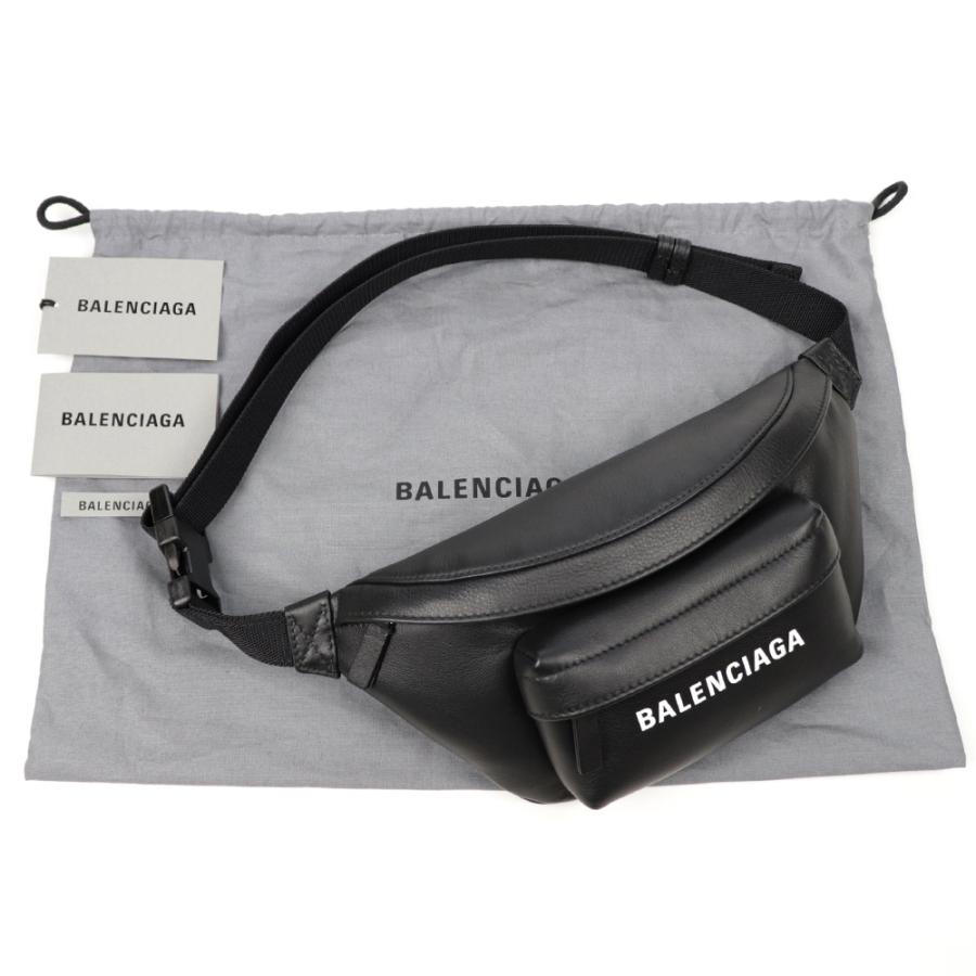 バレンシアガ バッグ ボディバッグ BALENCIAGA ショルダーバッグ レザー エブリデイ ロゴ ベルトバック XS ブラック 579617