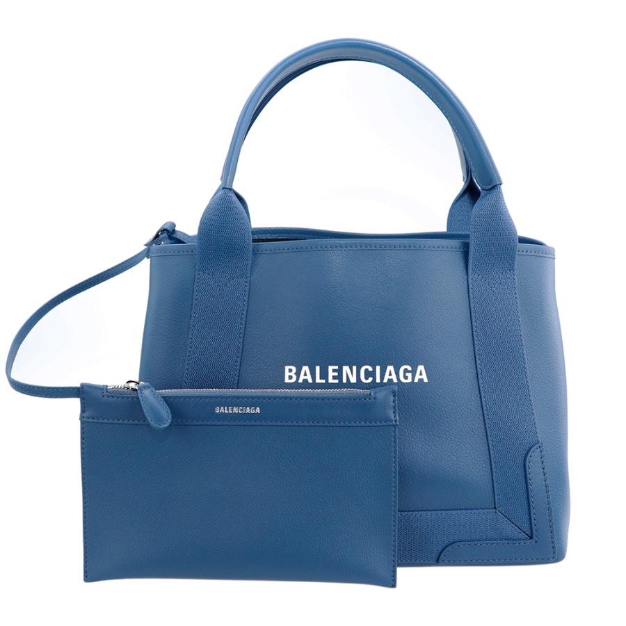 バレンシアガ バッグ トートバッグ ハンドバッグ BALENCIAGA ネイビーカバ S 339933 D6WXN 4490 ぺトロールブルー  ネイビー 本革 レザー