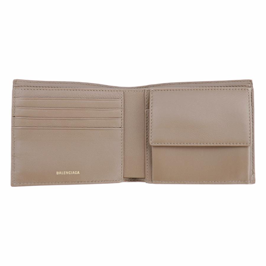 BALENCIAGA バレンシアガ 財布 二つ折り 小銭入れ付き レザー 本 BALENCIAGA バレンシアガ 財布 二つ折り 小銭入れ付き レザー 本