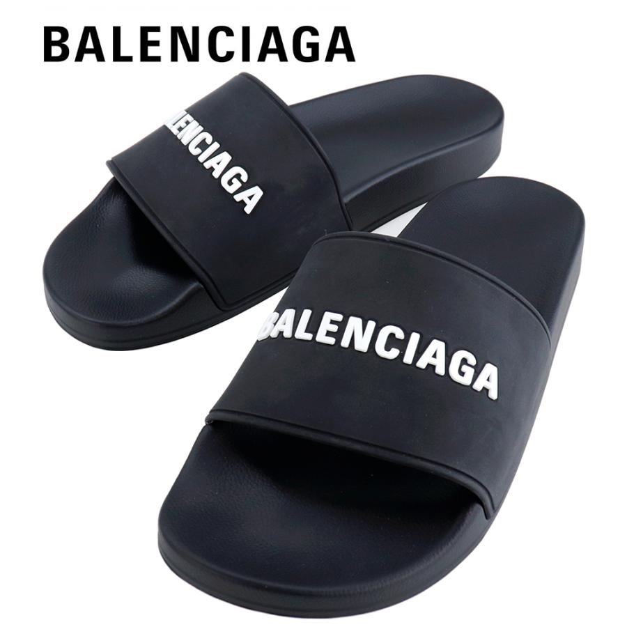 バレンシアガ サンダル BALENCIAGA シャワーサンダル POOL SLIDE BLACK