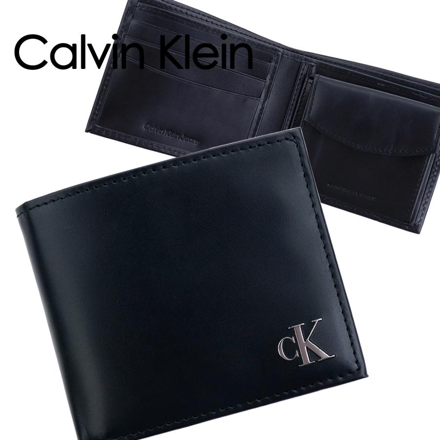 カルバンクライン 二つ折り財布 メンズ 小銭入れ ブラック 31KJ130003 Calvin Klein（カルバン・クライン） 財布 二つ折り メンズ ギフト