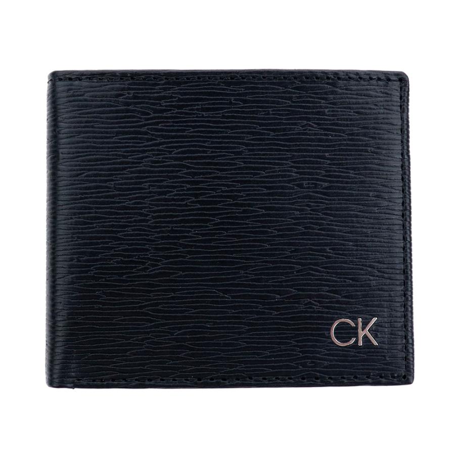 カルバンクライン 財布 二つ折り CK Calvin Klein ブラック レザー 本