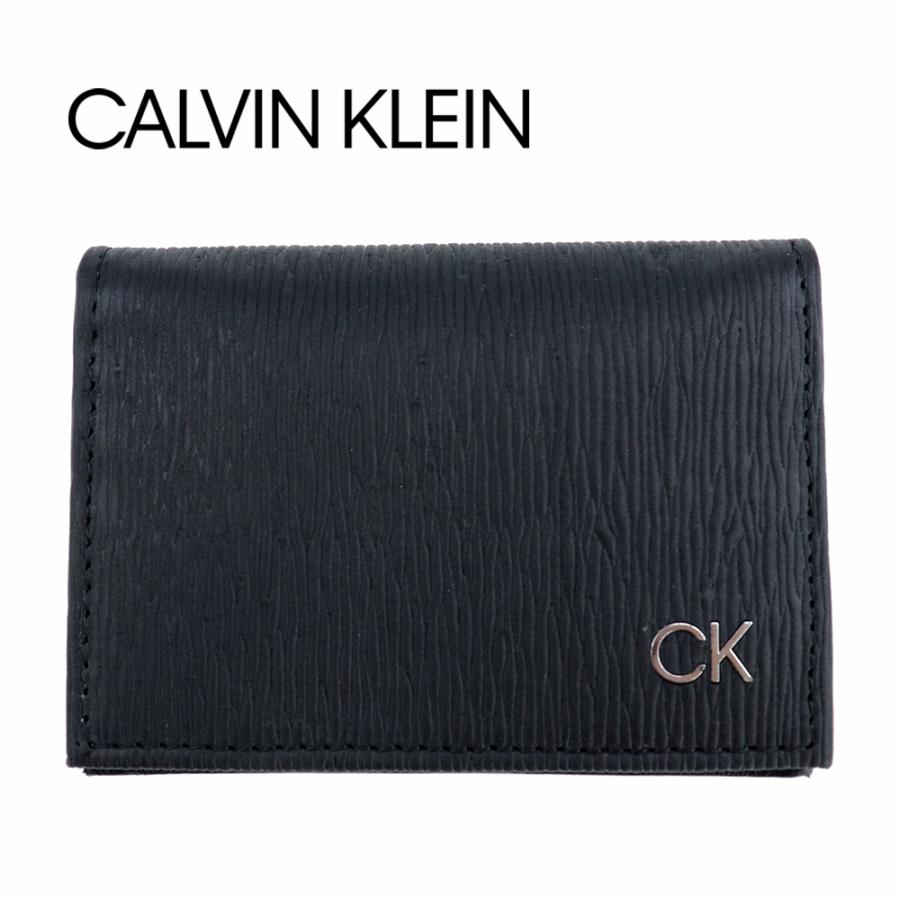 【新品未使用】CK   ブラック名刺入れ名刺ケース Calvin Klein（カルバン・クライン） 名刺入れ 「Calvin Klein