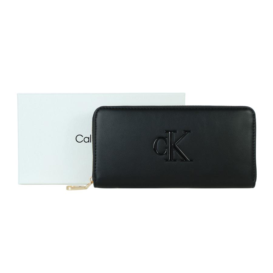 カルバンクライン 財布 長財布 ウォレット レディース ロゴ 黒 ラスト1個 Calvin Klein（カルバン・クライン） 長財布 ギフトボックス付き 財布