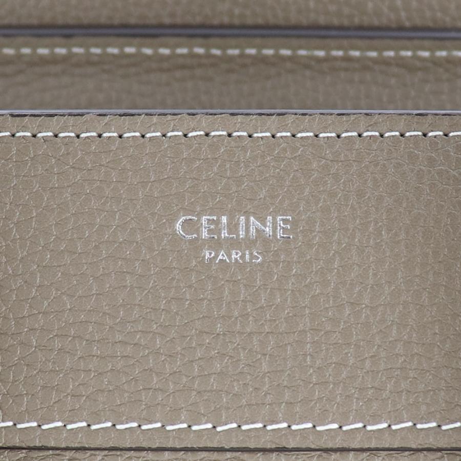 セリーヌ バッグ CELINE ラゲージ マイクロ MICRO LUGGAGE SOURIS スリ グレージュ ハンドバッグ トートバッグ レザー 本革 18979 3DRU 09SO｜brandparks｜10