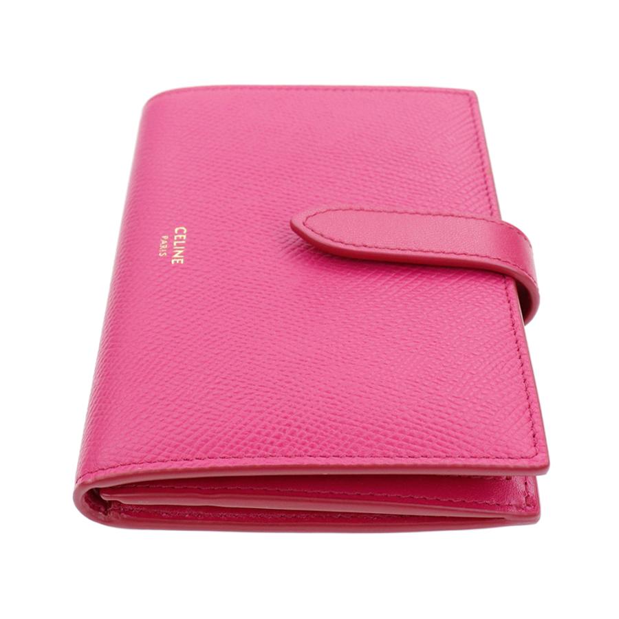 セリーヌ 財布 二つ折り CELINE ベルトフラップ ミディアム ストラップ ウォレット ESSENTIALS 10B64 3BFP 24PI PINK ピンク レザー 本革｜brandparks｜02