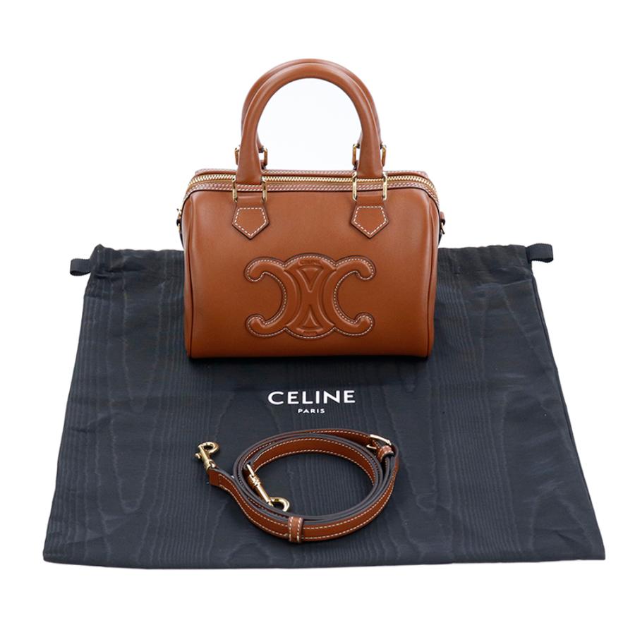 セリーヌ バッグ CELINE SMALL BOSTON TRIOMPHE 11377 3DU3 04LU タン 