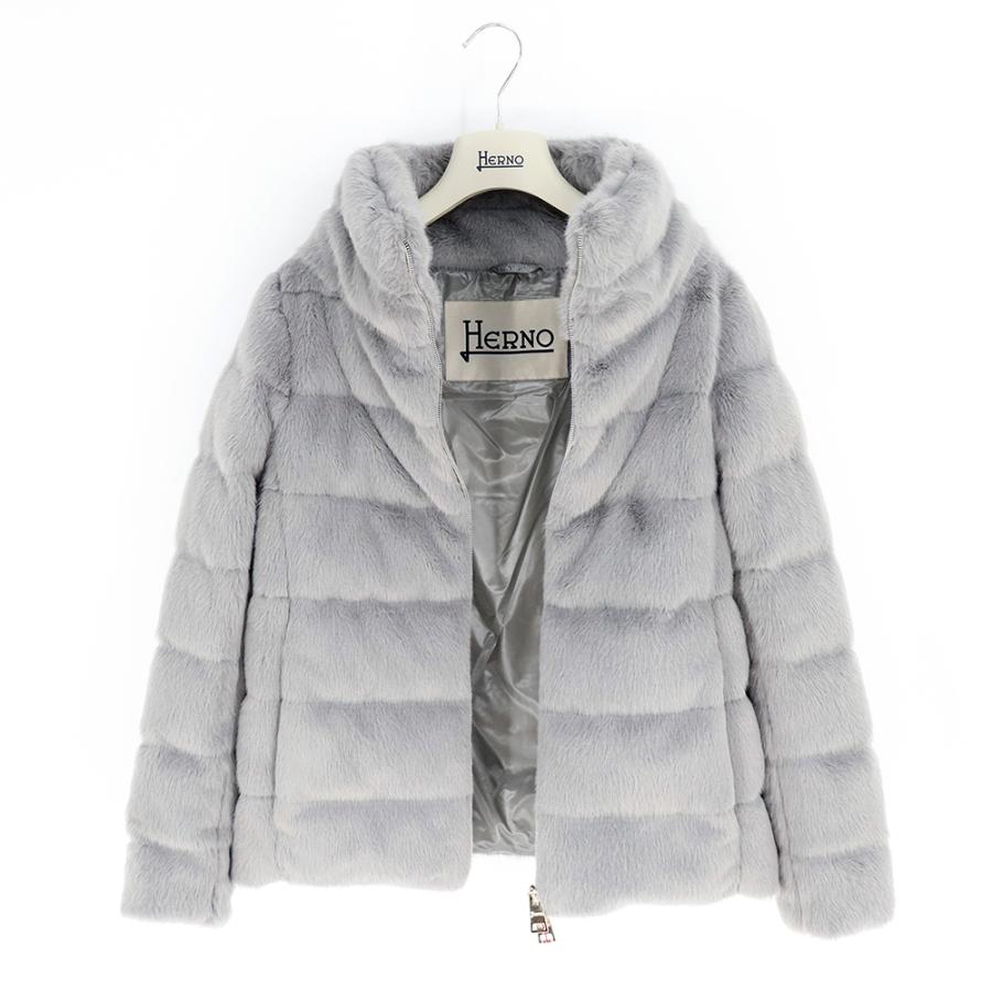 ヘルノ HERNO ダウンジャケット LADY CAPE レディ ケープ ファーコート  
