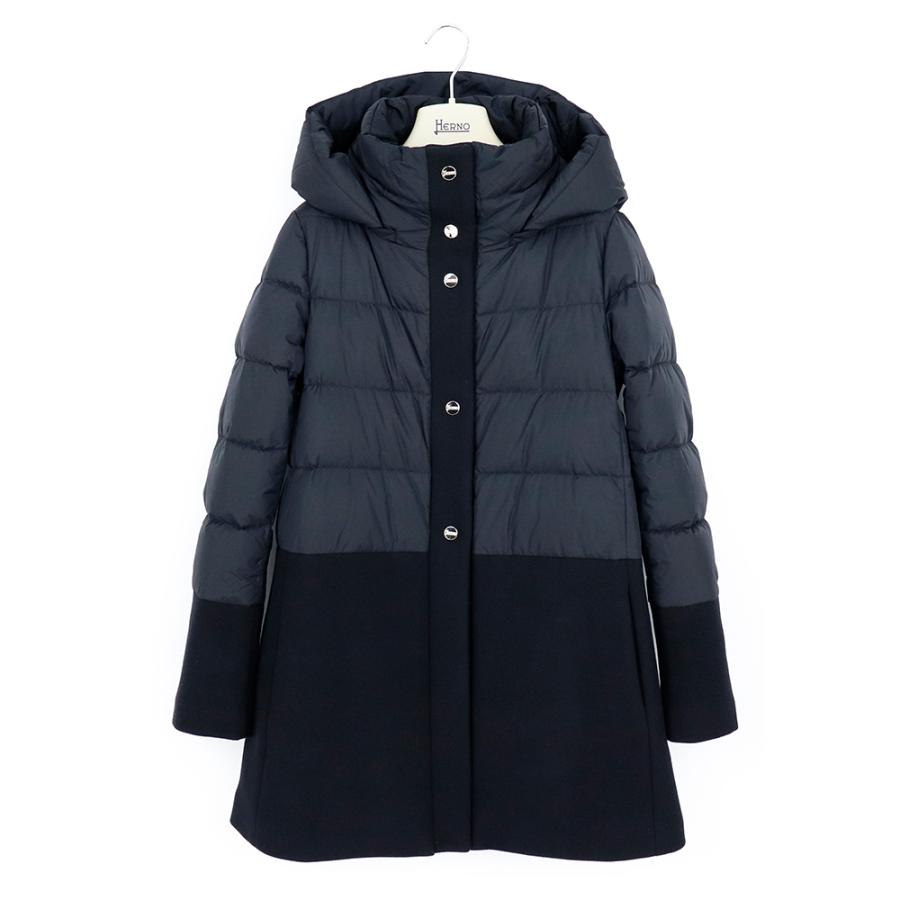 ヘルノ ダウンジャケット HERNO GLOBE グローブ PI001759D 33344 9300 NERO ブラック ネロ Aライン ...